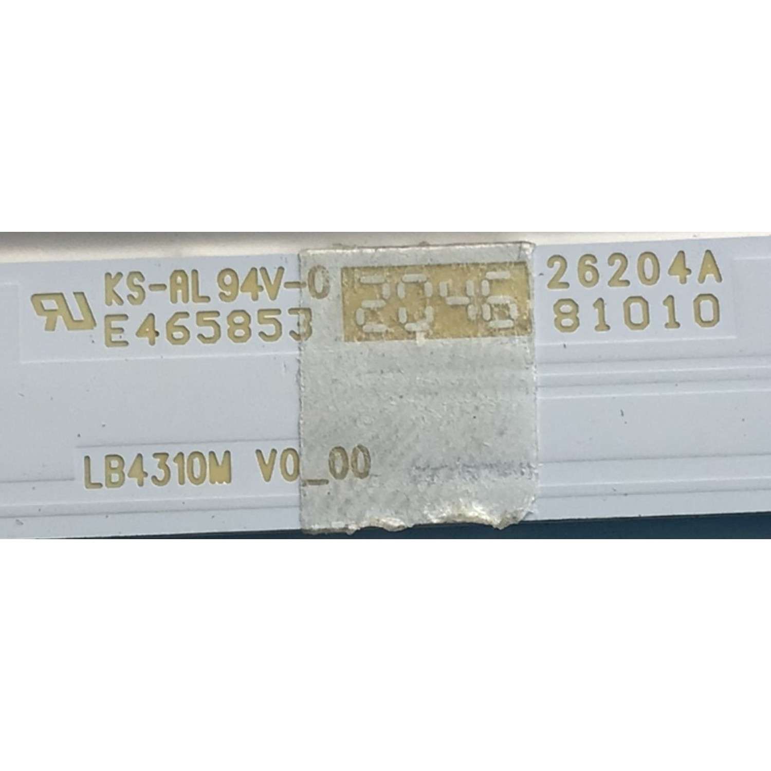 KIT DE LEDS PARA TV INSIGNIA (3 PZ) / NUMERO DE PARTE LB4310M V0_00 / 210BZ10D0B33MBH04L / 20527000970 / 3A586000003M / PANEL TPT430B5-GT013.H / MODELO NS-43DF710NA21 - Imagen 4